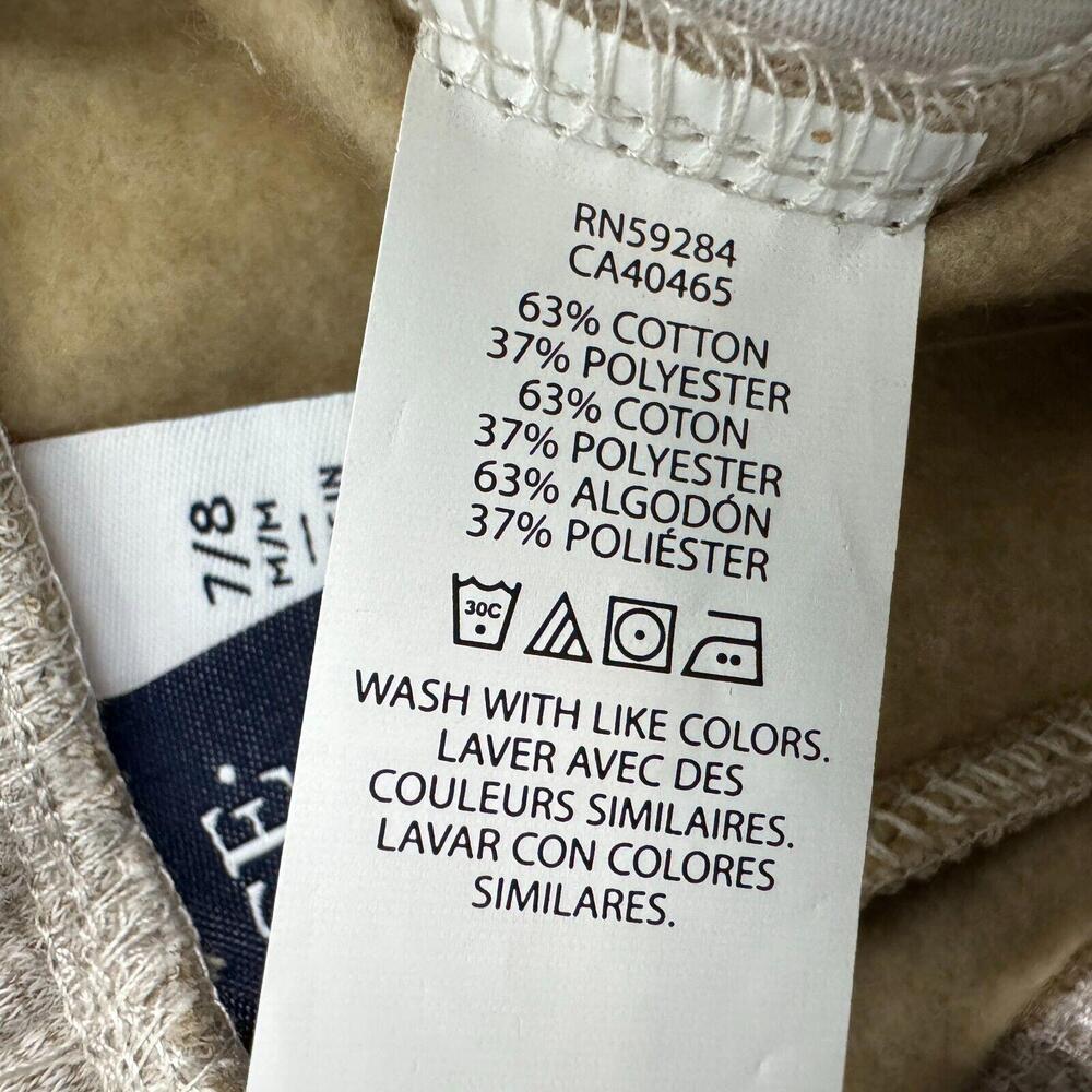 The Children’s Place Boy’s Size Medium 7/8 Beige Brown Fleece Jogger Pants New - Picture 4 of 6